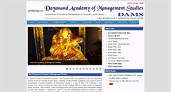 Desktop Screenshot of damsindia.org